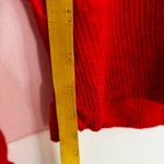 Kenar  Red 100% Merino Wool Sweater Classic Minimalist Winter Luxe Small Photo 4