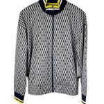 FILA Zip Front Diamond Print Jersey Jacket Size Medium New Photo 0