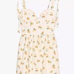 ZARA Orange Print Poplin Dress Photo 5