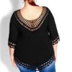 City Chic NWT  Catalina Island crochet top 18 Photo 10