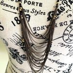 Madewell 1937 Black and Bronze Chain Necklace EUC Photo 0