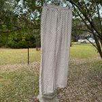 Moodie Checkered Maxi Pants Cream and Brown Size Medium Photo 3