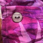 Amanda Smith Purple Flower Silk Maxi Button Dress Photo 10