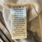 Max Studio  Women’s Maxi Pencil Skirt Tan Navy Blue Stripes Size Large Lined Photo 7