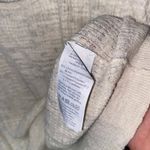 J. Crew Cream Ruffled Linen Blend Short Flutter Sleeve Sweater Tank Size Medium Photo 5