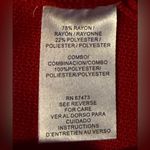 Taylor Red Long Sleeve Dress with Black Accents Size M Photo 5