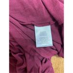 Hannah Sz S Soft Burgundy Tie Sleeve Deep V Tie Back Top Photo 4