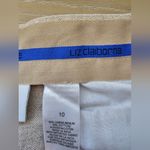 Liz Claiborne  Vintage Kylie Oatmeal Cream Linen High Rise Pleated Pants Size 10 Photo 3