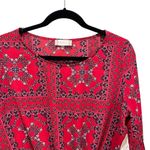 Altar'd State Altar’d State Mackenzie Boho Bandana Tie Front Bell Sleeve Blouse Size Medium Photo 4