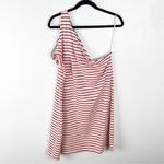 Anthropologie MAEVE 100% Cotton Marketa Striped One Shoulder Dress XL Photo 1