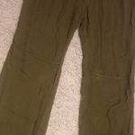 Lacausa Willow Tapered Leg Rayon Slim Casual Pant Olive Green Large Photo 4