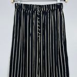 Faithfull the Brand Faithfull‎ the Brand Tahnie Pants Small NWT Black White Stripe Wide Leg Pull On Photo 4