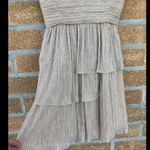 Max and Cleo  Rebecca' Ruched Metallic Dress 4 Photo 5