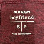 Old Navy  linen-blend maroon boyfriend tee / S/M / Excellent condition Photo 9