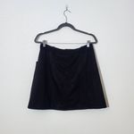 Philosophy  Faux Suede Black Mini Skirt Size 12 Black Mini Skirt Photo 3
