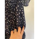 1. State  navy dotted smocked waist jumpsuit ruffle sleeve large Photo 9