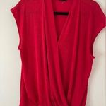 Kim & Cami red check cross front blouse size 1x new with out tags Photo 0