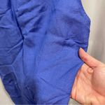 Cute vintage 90’s periwinkle linen blend square neck sheath mini dress Blue Size L Photo 8