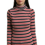 Brave Soul  London Red White‎ And Blue Long Sleeve Turtleneck Pullover Top Size M Photo 0