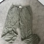 Cloth & Stone Cropped Green Linen Pants Photo 0