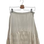 Cami NYC Roxana Silk Skirt Maxi Long Silk Stripe Beige Cream Size Medium Photo 3
