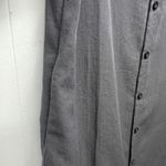 Women's Button Front 3/4 Sleeve Shirt Dress Size Small Side Pockets Lightweight Black Photo 5