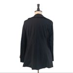 Christopher & Banks Ruffle Front Black Blazer Long Sleeve Women's Size 1X Plus Photo 3