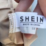 SheIn Preppy Pleated Tan Skirt Photo 2