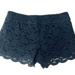 Hollister  Y2K Navy Blue Lace Crochet Lined Low Rise Shorts Size Large Photo 1