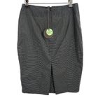 Eva Franco Matsuko Skirt Plaid Pleat Detail Size 6 New‎ Black Photo 2