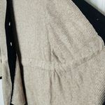 WHITE + WARREN Almond Black Merino Wool Button Belted Oversized Cardigan Size M Gray Size M Photo 15