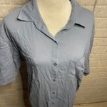 Z Supply  Womens XS/S Blue Button Front‎ Maxi Dress Shirt Cover Up Photo 5