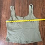 A New Day  women’s olive green sleeveless button front top vest Photo 2