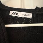 ZARA Women’s  black crop crochet cardigan  Photo 2