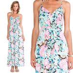 Yumi Kim  • Daydreamer Maxi Dress silk floral spaghetti strap Pastel Peony print Photo 1