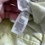 Aerie High Waist Denim Jean Shorts White and Yellow Tie Dye, Size Small Photo 2