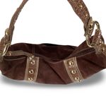 Genna De Rossi Vegan Suede Hobo Bag Brown Photo 2