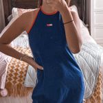 Tommy Hilfiger Navy Terry Cloth Halter Neck Dress  Photo 0