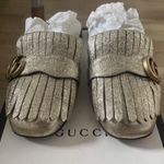Gucci Leather Mules Gold Photo 0