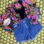 Vintage Jean Shorts Cutoffs Size 26 Photo 2