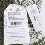 NEW MUK LUKS Aloe Infused Ankle Cabin Socks Faux Sherpa Size L/XL Olive Green Photo 2