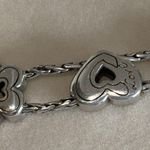 Brighton Golden Spring Love Floating Heart & Flower Bracelet Silver Tone Photo 6