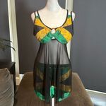 Women’s 2 Piece Jamaican Flag Design Bikini Swimsuit Bathers Size 2XL NEW Black Photo 1