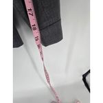 Theory  Women's Gray Wool Blend Button Front Cropped Blazer Jacket Size 8 Photo 6