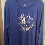 State of Mine FINAL MARKDOWN  let it snow long sleeved oversized tee xl Photo 0