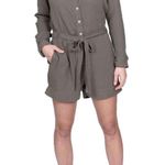 Dylan tye short romper, Green, Size Small Photo 0