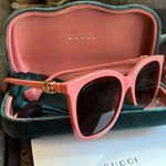 Gucci Authentic 54 cat eye square Acetate logo sunglasses Photo 4
