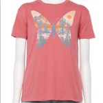 Fifth Sun  junior large desert butterfly shirt sleeve crew neck slate rose tshirt Photo 1