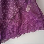 Free People All Dressed Up Dotted Lace Trim Pajama Shorts Coachella Photo 5