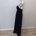 My Michelle  black maxi sleeveless beige lace straps evening dress Photo 4